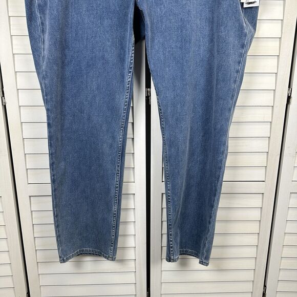 New Soft Surroundings 3X Ultimate Denim Jeans Pull On Slim Leg Pants Light Rain - Picture 4 of 11